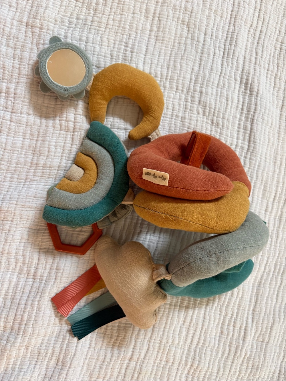 Itzy Ritzy Rainbow Car Seat Spiral Toy